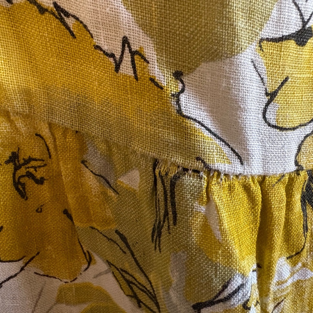 Valentina Naldi Yellow Floral Midi Dress - Picture 5 of 7